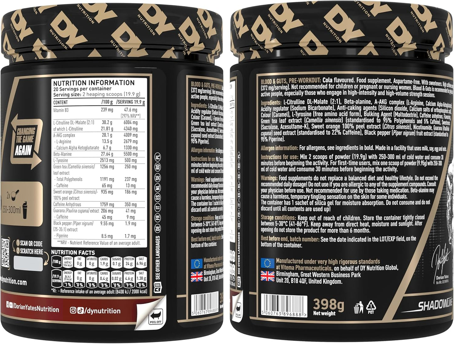 DY Nutrition Blood & Guts Pre-Workout