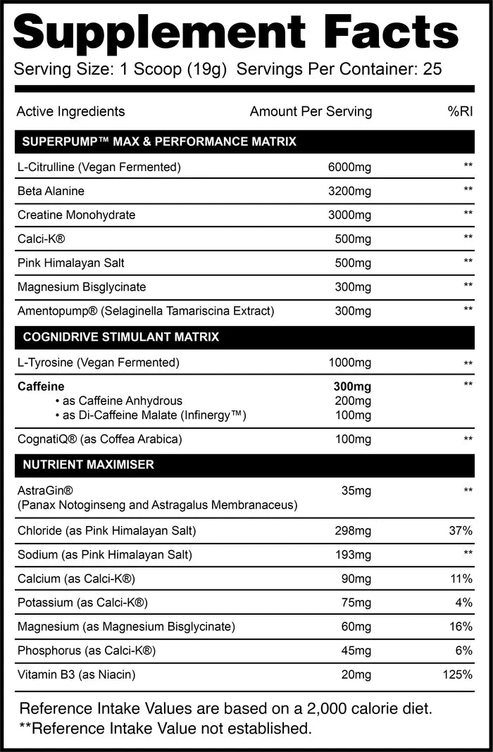 GASPARI NUTRITION SUPERPUMP MAX PREWORKOUT (25 Serv)