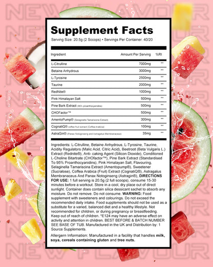 1 Source Supps - PUMPED1 - Ultimate Non-Stim Pre