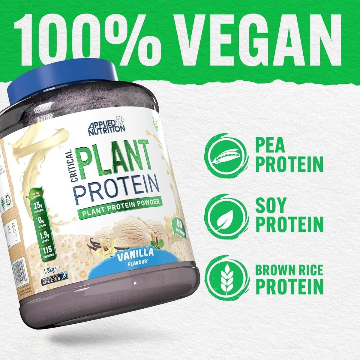 Applied Nutrition Critical Plant Protein (1.8kg)
