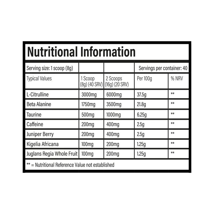 TBJP DNFM PRE-WORKOUT (40 Serv)