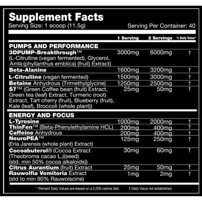 Performax Labs Hyper Max Extreme Preworkout 40 Servings
