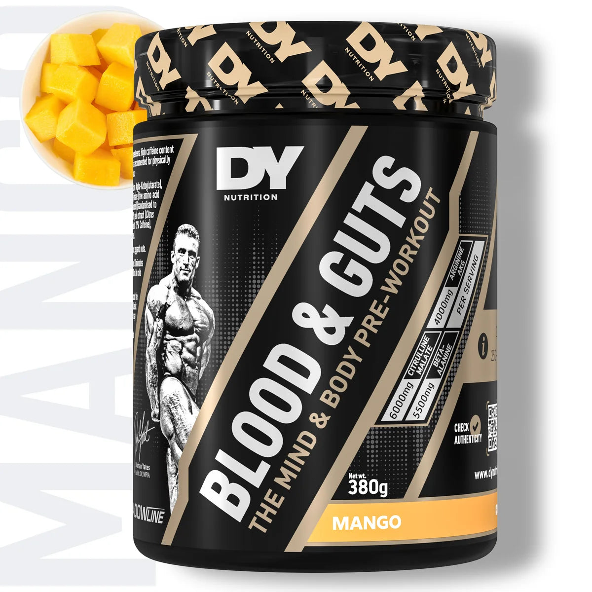 DY Nutrition - Blood and Guts Pre Workout Powder (380g)