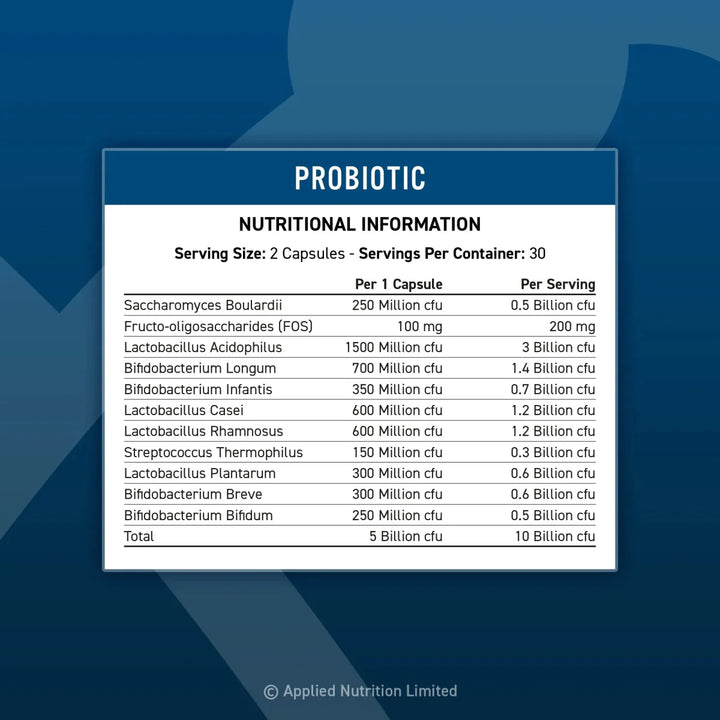 Applied Nutrition Probiotic - Advanced Multi-Strain Formula