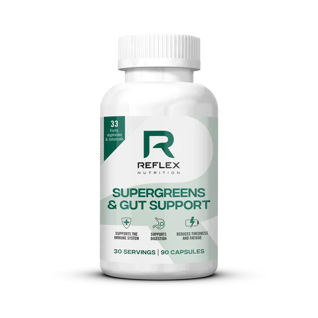 REFLEX NUTRITION SUPERGREENS & GUT SUPPORT (90 Caps)