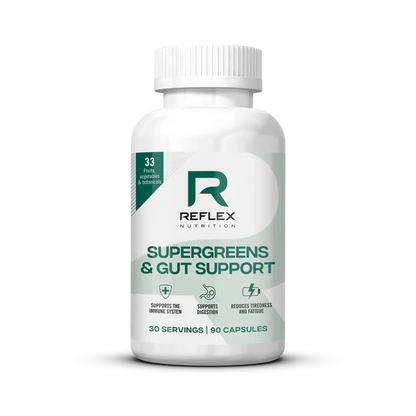 REFLEX NUTRITION SUPERGREENS & GUT SUPPORT (90 Caps)