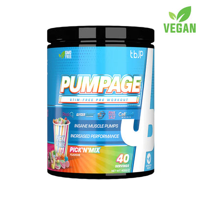 TBJP PUMPAGE PREWORKOUT STIM FREE (40 Serv)