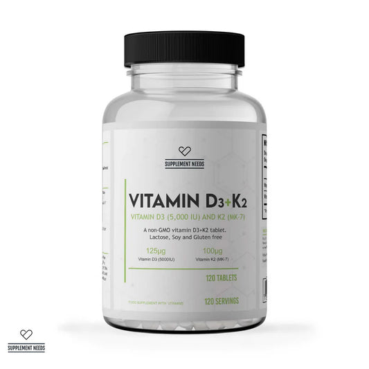 SUPPLEMENT NEEDS VITAMIN D3 AND K2 (120 Tabs)