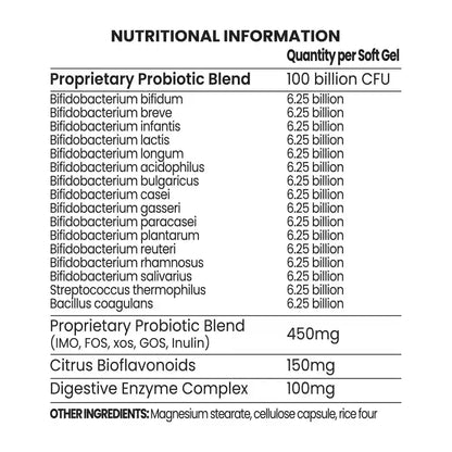 Chaos Crew Probiotic (100 Billion CFU) 90 Soft Gels