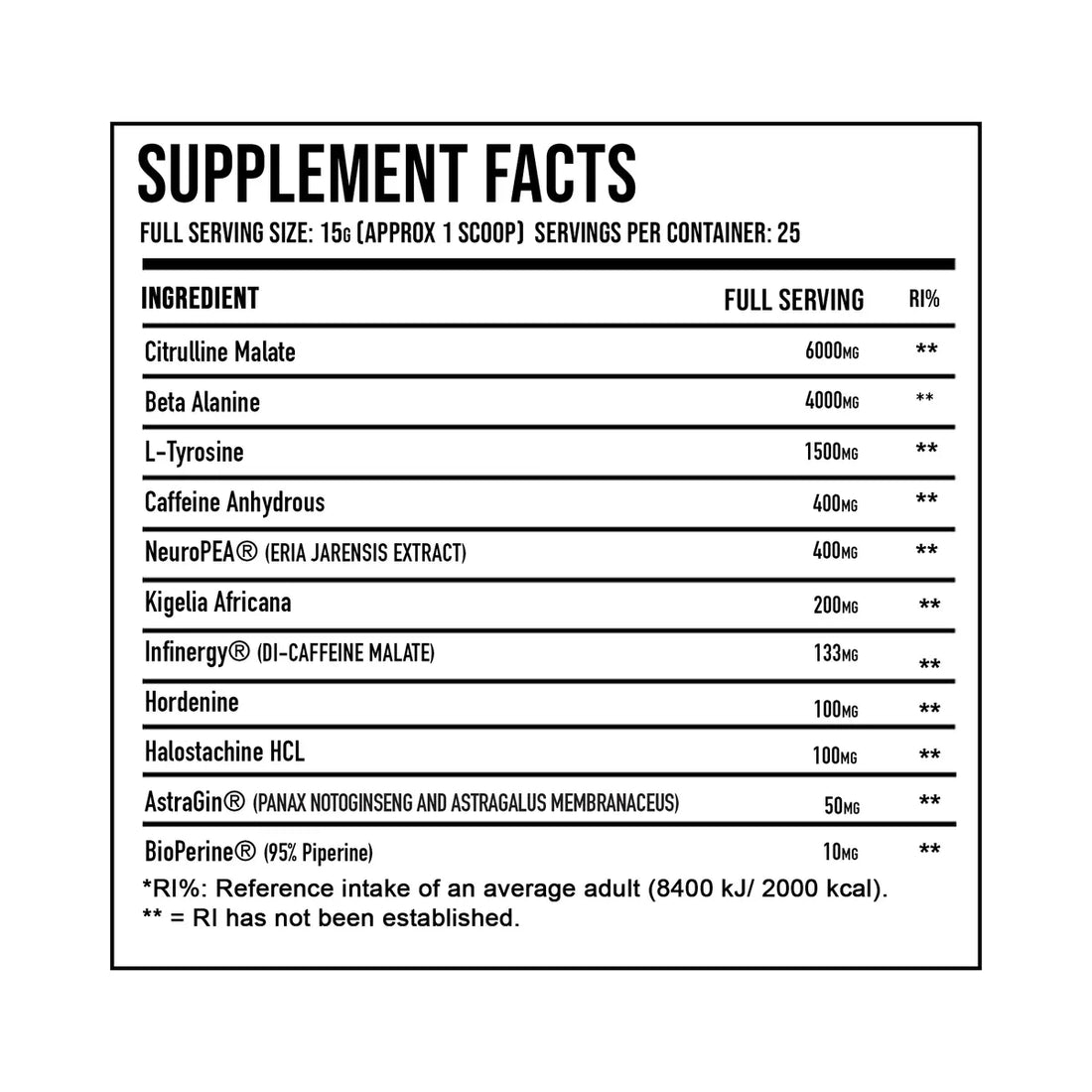 DNA Sports H8 Extreme Pre-Workout