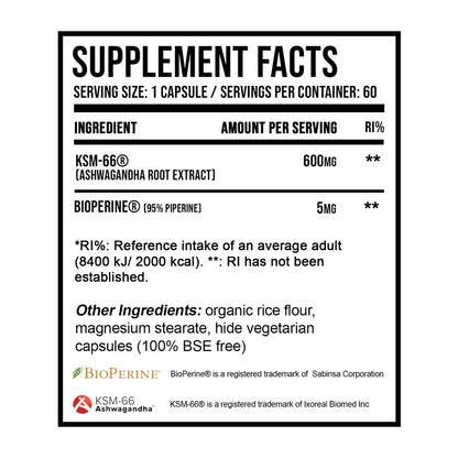 DNA Sports  - Ashwagandha - KSM-66