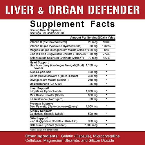 RICH PIANA 5% NUTRITION LIVER AND ORGAN DEFENDER (270 Caps)